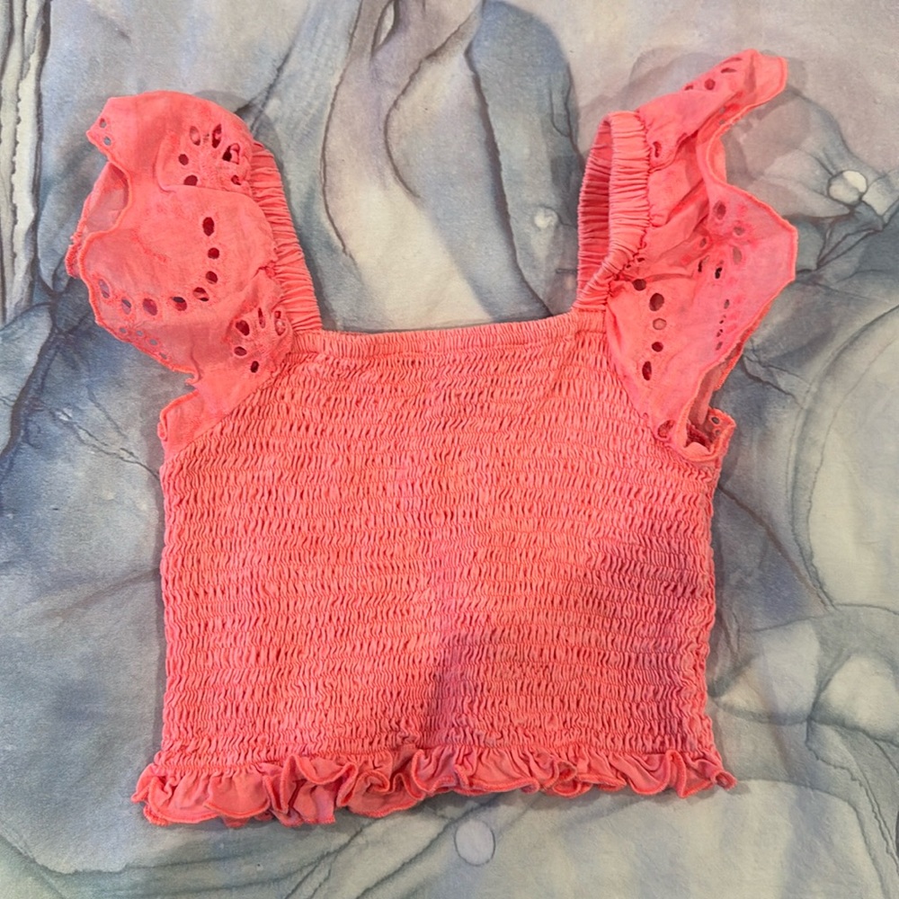 Global Love top size Large neon orange